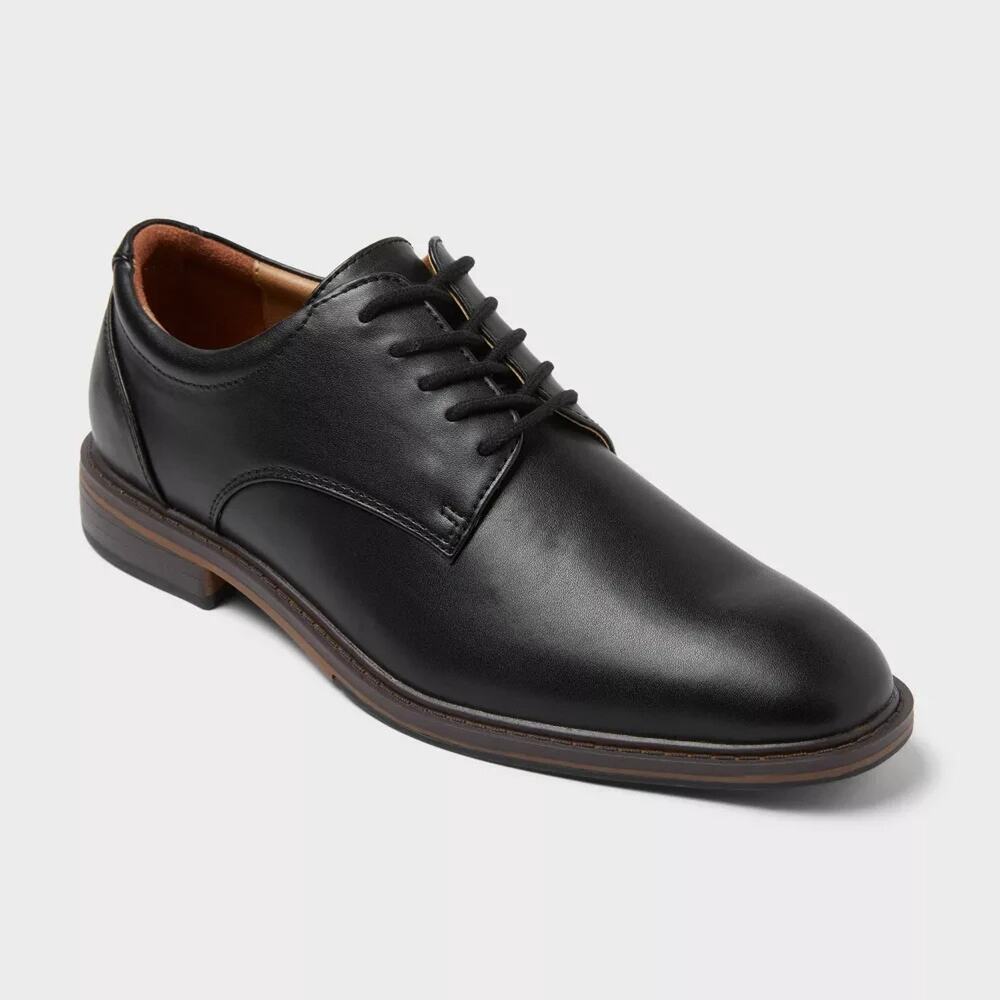 Goodfellow & Co Men's Leo Dress Shoes Black Size 10 with Memory Foam